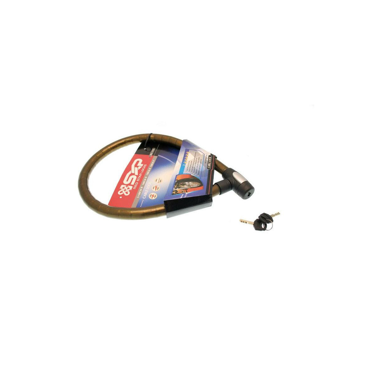 Antivol cable SXP 1m50 en acier articulé 25 mm