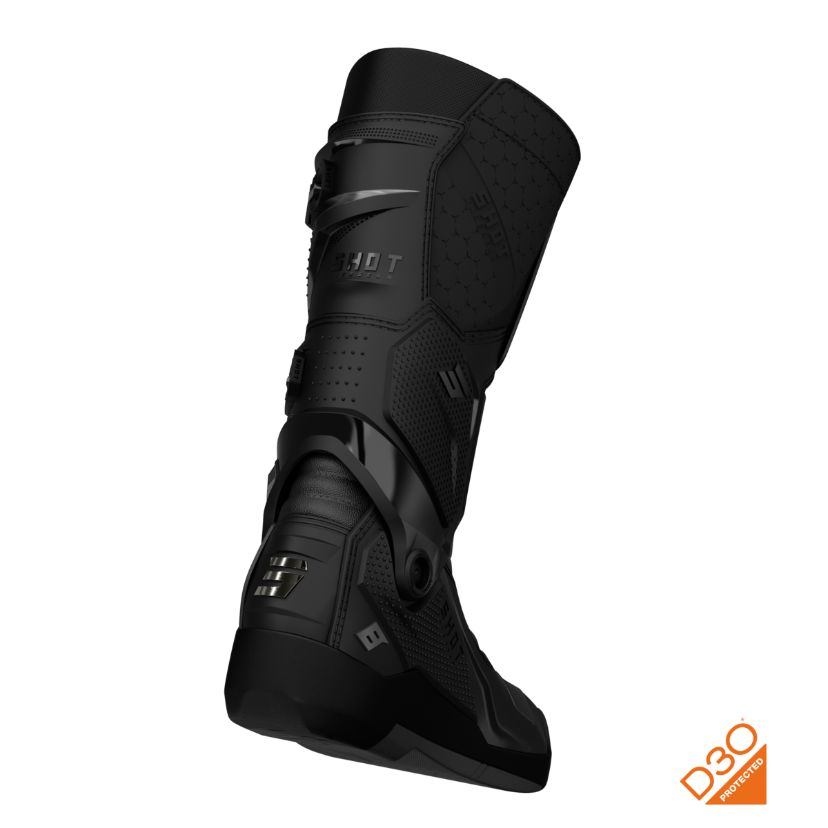 Bottes cross Shot Race 8 - Noir Chrome