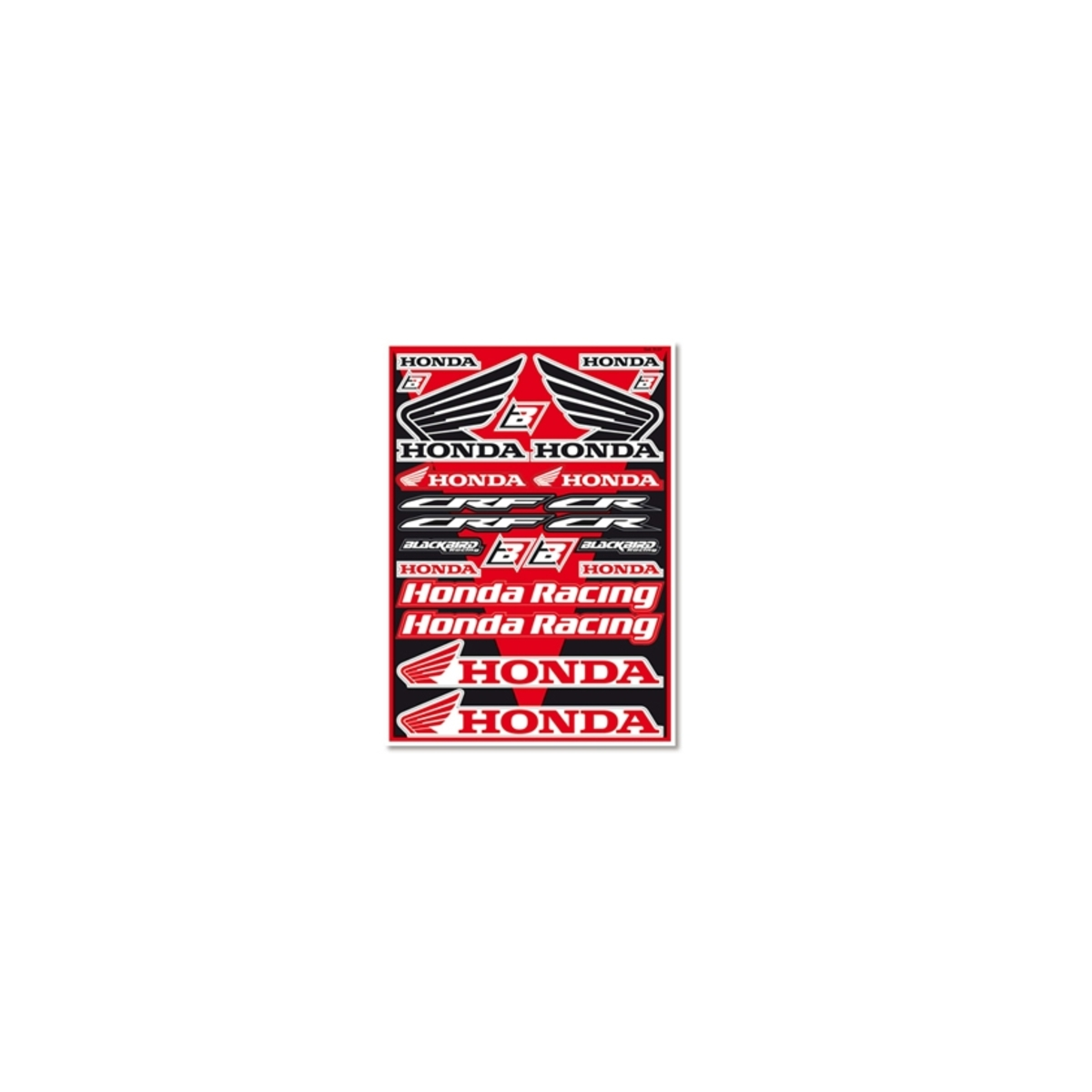 Kit Stickers BLACKBIRD rouge universel CR-CRF