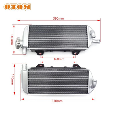 Radiateur de Moto en aluminium