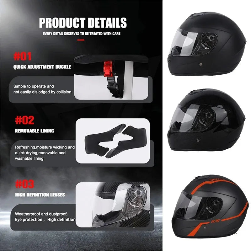 Casque de moto intégral