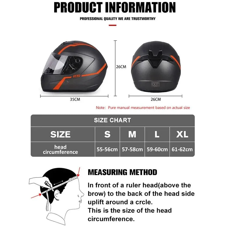 Casque de moto intégral