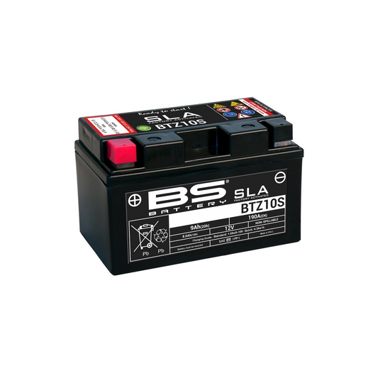 Batterie moto 12v BS YTZ10S SLA activée usine