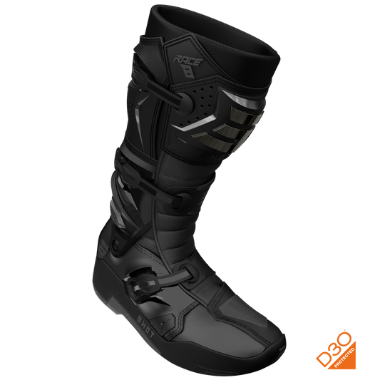 Bottes cross Shot Race 8 - Noir Chrome