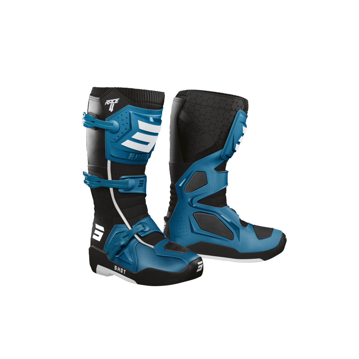 Bottes cross Shot Race 4 - Bleu