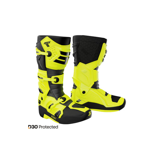 Bottes cross Shot Race 8 - Jaune fluo