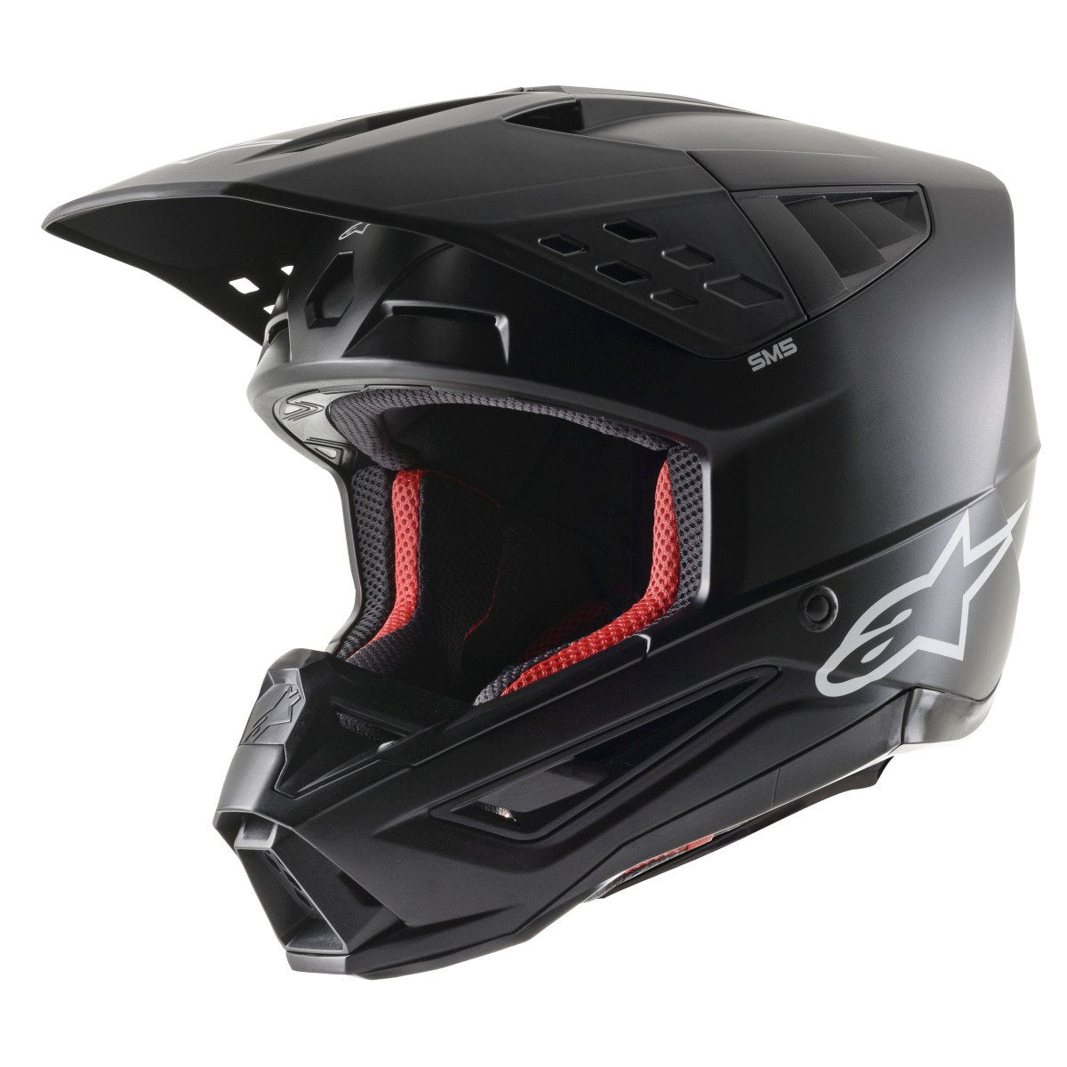 Casque cross Alpinestars S-M5 Solid - Noir Mat