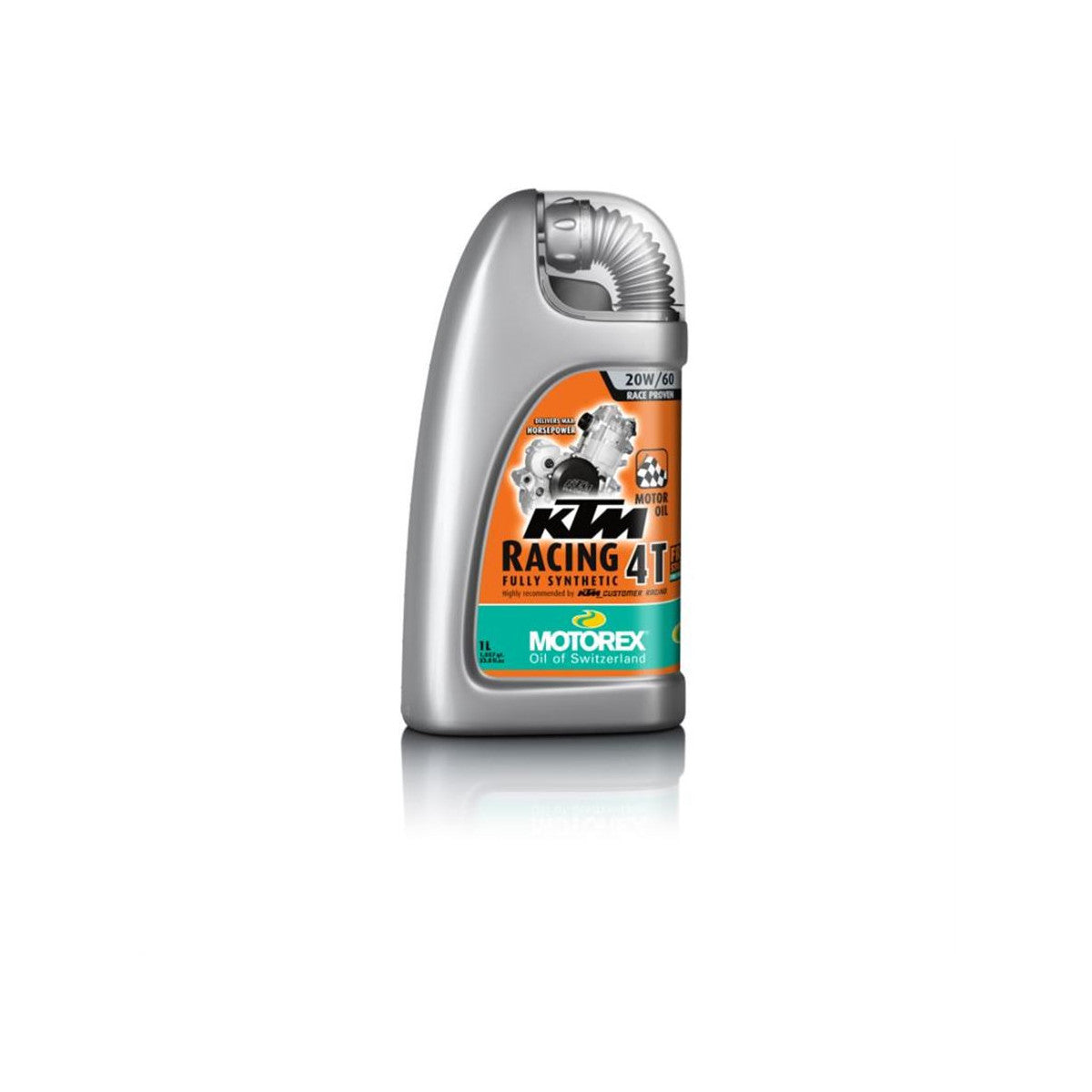 Huile moteur 4T MOTOREX KTM Racing 20W60 1 litre