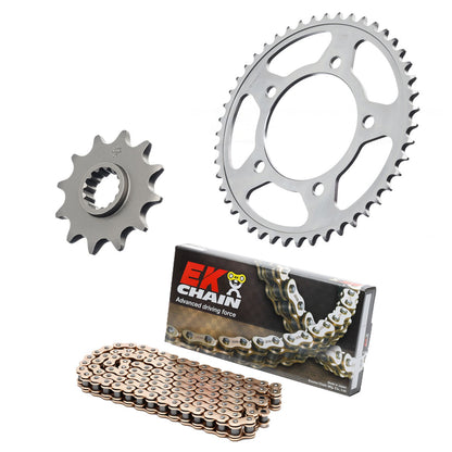 Kit chaine EK CHAIN renforcée acier DUCATI 900 MHE 2001