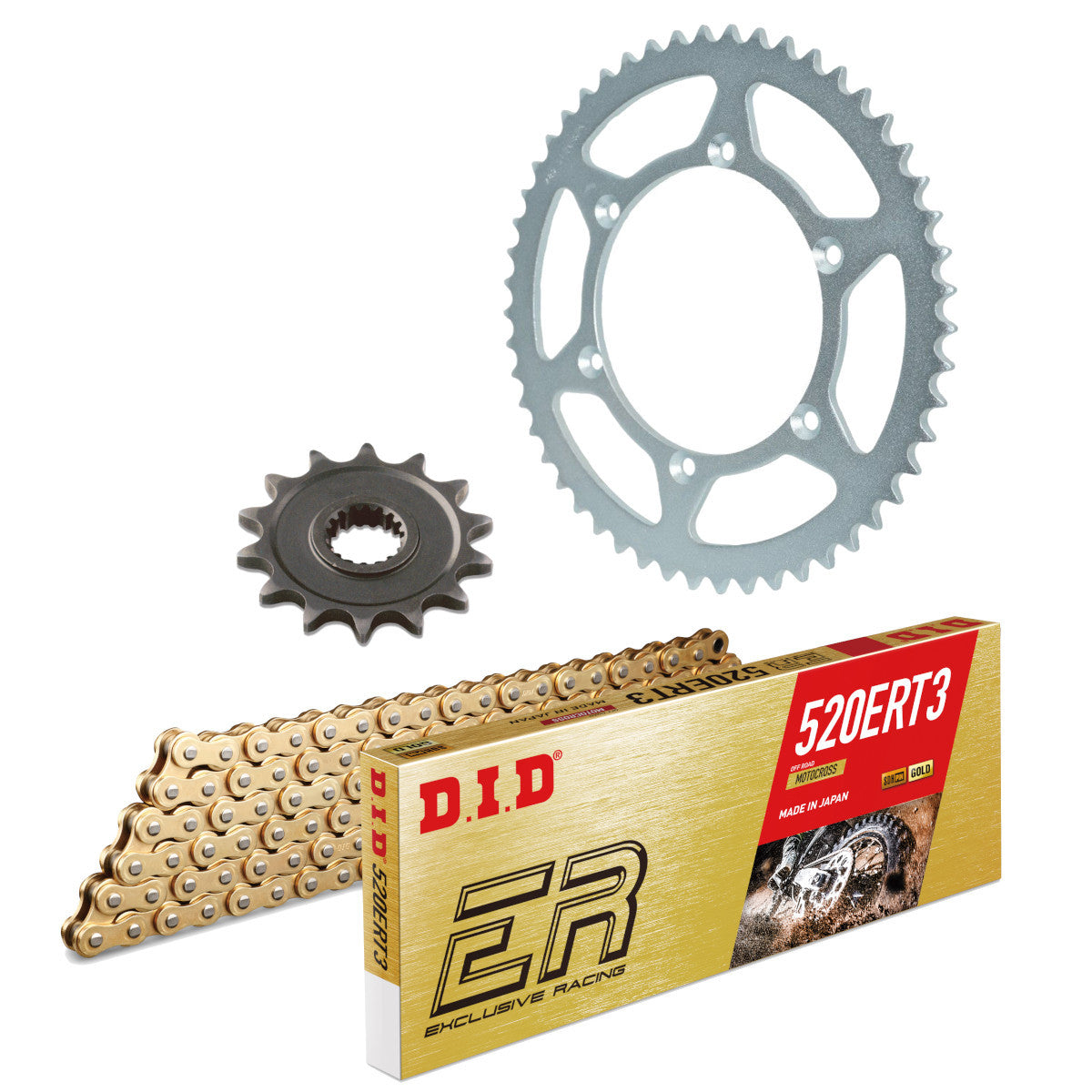 Kit chaine type origine 520 Alu DID - HONDA 450 CRF-R 2017-