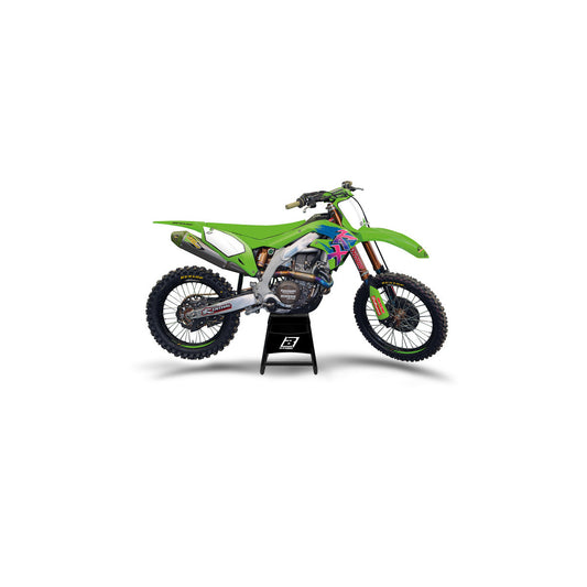 Kit déco avec housse de selle BLACKBIRD Retro Kawasaki 125/250 KX